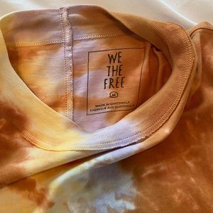 Free People tie-dye oversized long sleeve t-shirt